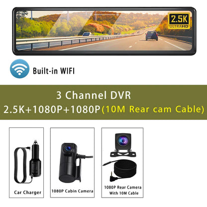 dashcam triple variantes sans GPS câble 6m ou 10m - Drive Live
