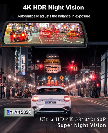 dashcam rétroviseur 4K caméra arrière détail - Drive Live