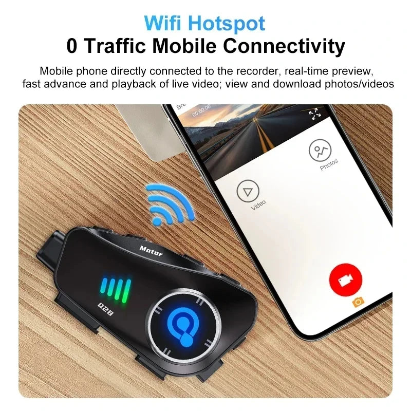 dashcam moto casque bluetooth communication - Drive Live