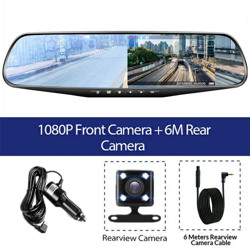 rétroviseur DVR variante 2 caméras allume-cigare - Drive Live