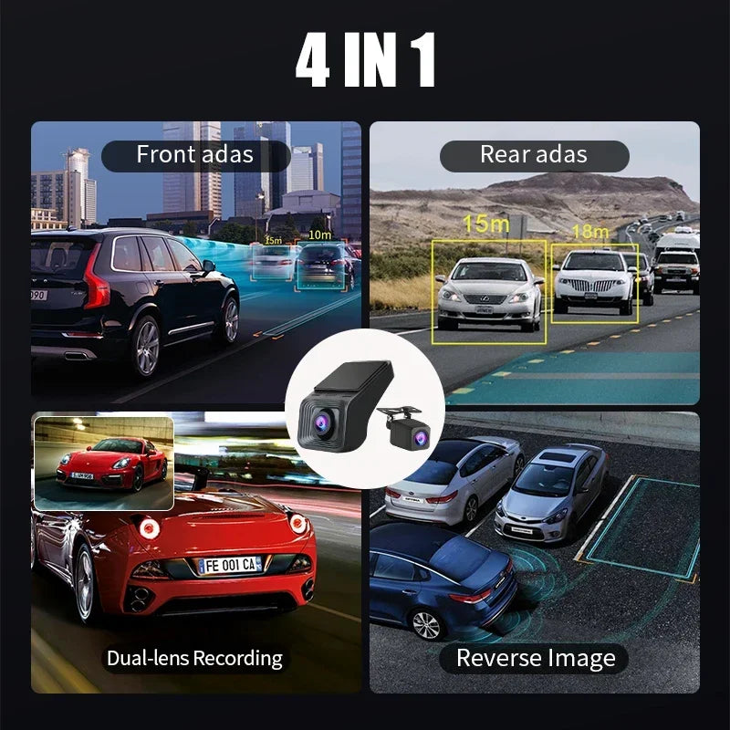 Dashcam USB Double Objectif Pare Brise + Plaque Arrière
