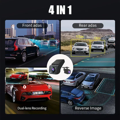 Dashcam USB Double Objectif Pare Brise + Plaque Arrière
