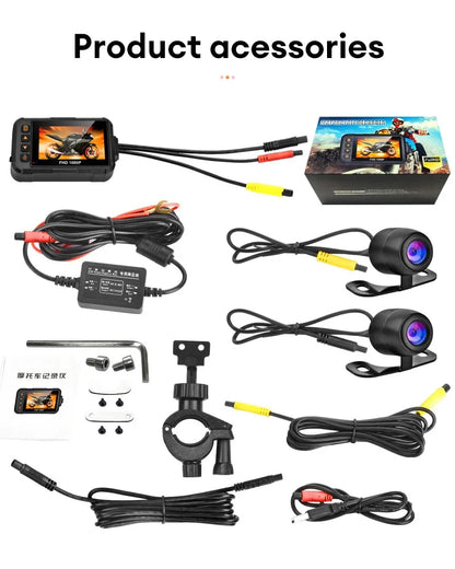 Caméra Moto Double Waterproof IP67 Écran 3" G-Sensor | Drive Live