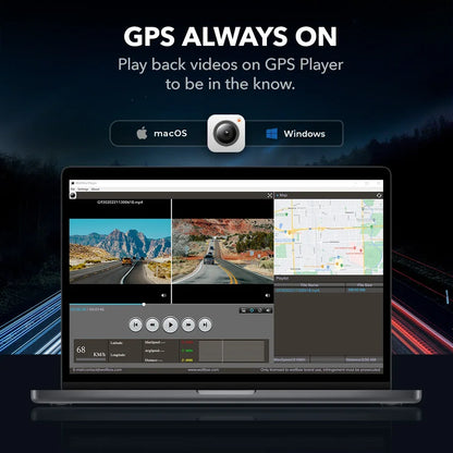 caméra rétroviseur 4K arrière 1080P G-sensor - Drive Live