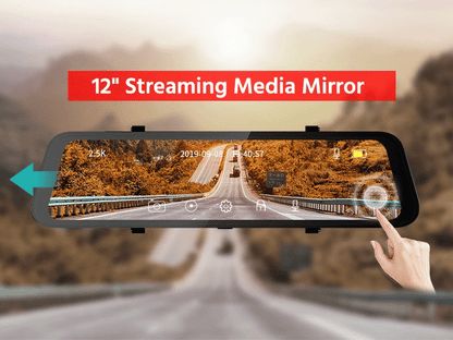 Dashcam HD Rétroviseur Avant Arrière + GPS + Mode Parking 24/24