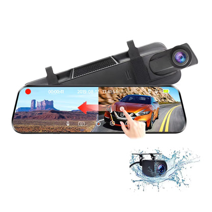Dashcam Rétroviseur Intérieur Avant + Arrière Ultra 2K